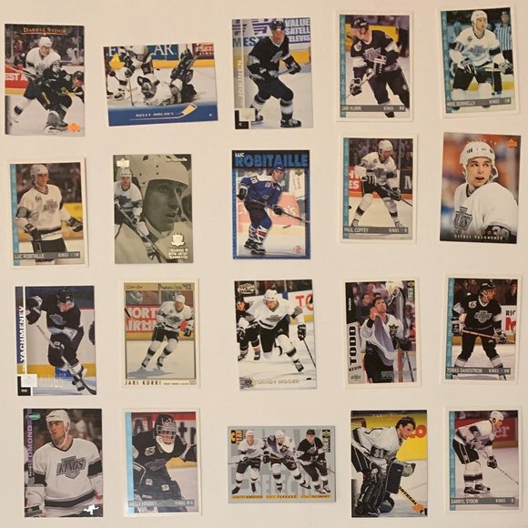 Los Angeles Kings Vintage NHL Hockey Cards - Lot of 20 w/ Robitaille, Kurri - Picture 1 of 7